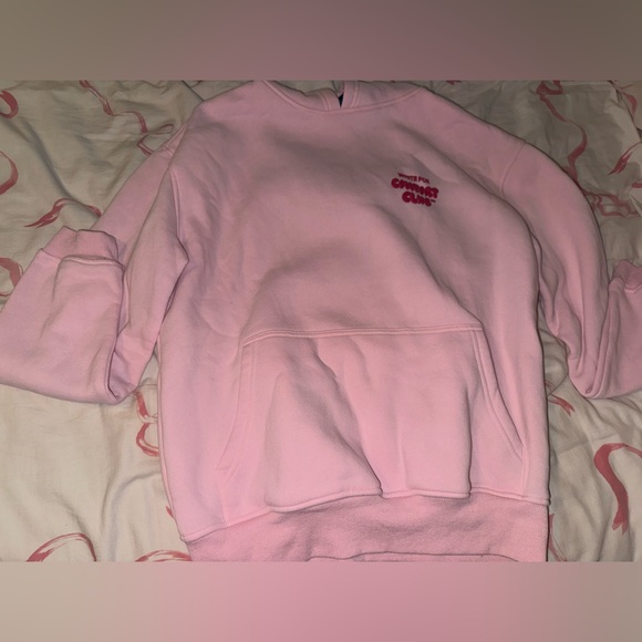 Women's white fox comfort club oversized hoodie bonbon - Picture 1 of 4